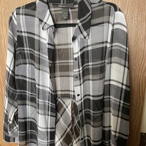 Lane Bryant B&W Blouse
